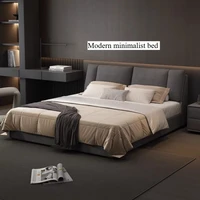 Lits hautes pour chambres à coucher, cadres de lit double japonais Queen rembourrés, lits avec rangement, meubles pour la maison, accessoires de maison 1