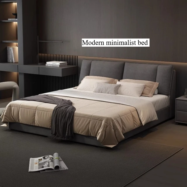 Lits hautes pour chambres à coucher, cadres de lit double japonais Queen rembourrés, lits avec rangement, meubles pour la maison, accessoires de maison 1