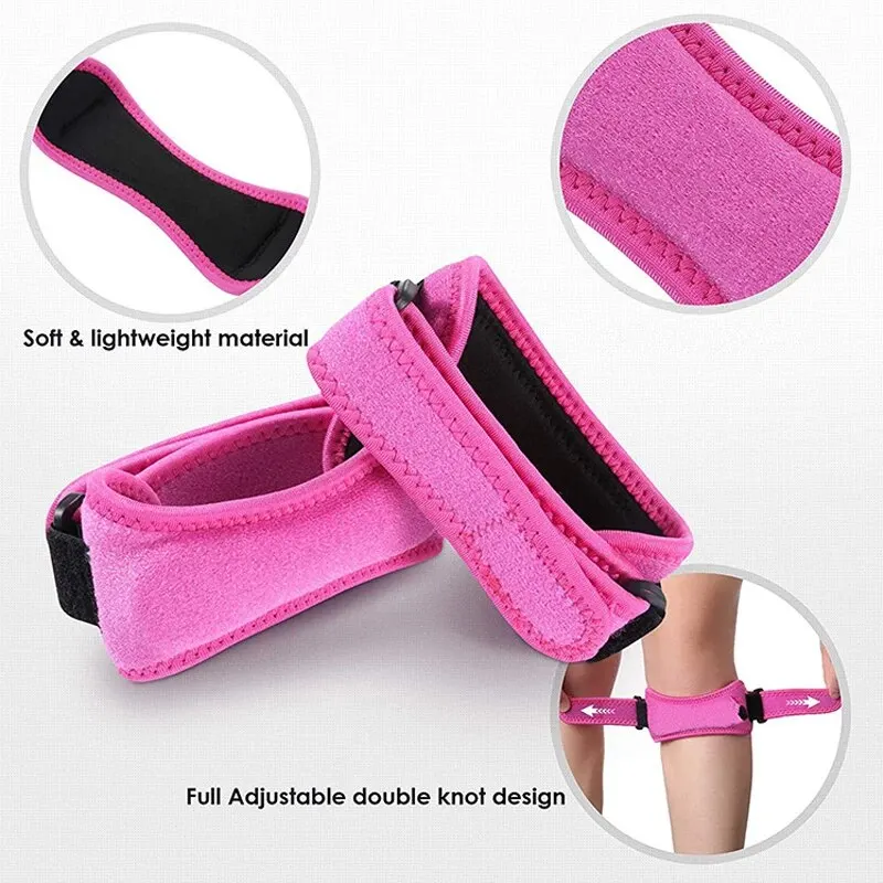 Knee Support 1pc Adjustable Patellar Tendon Pressurized Badminton Running