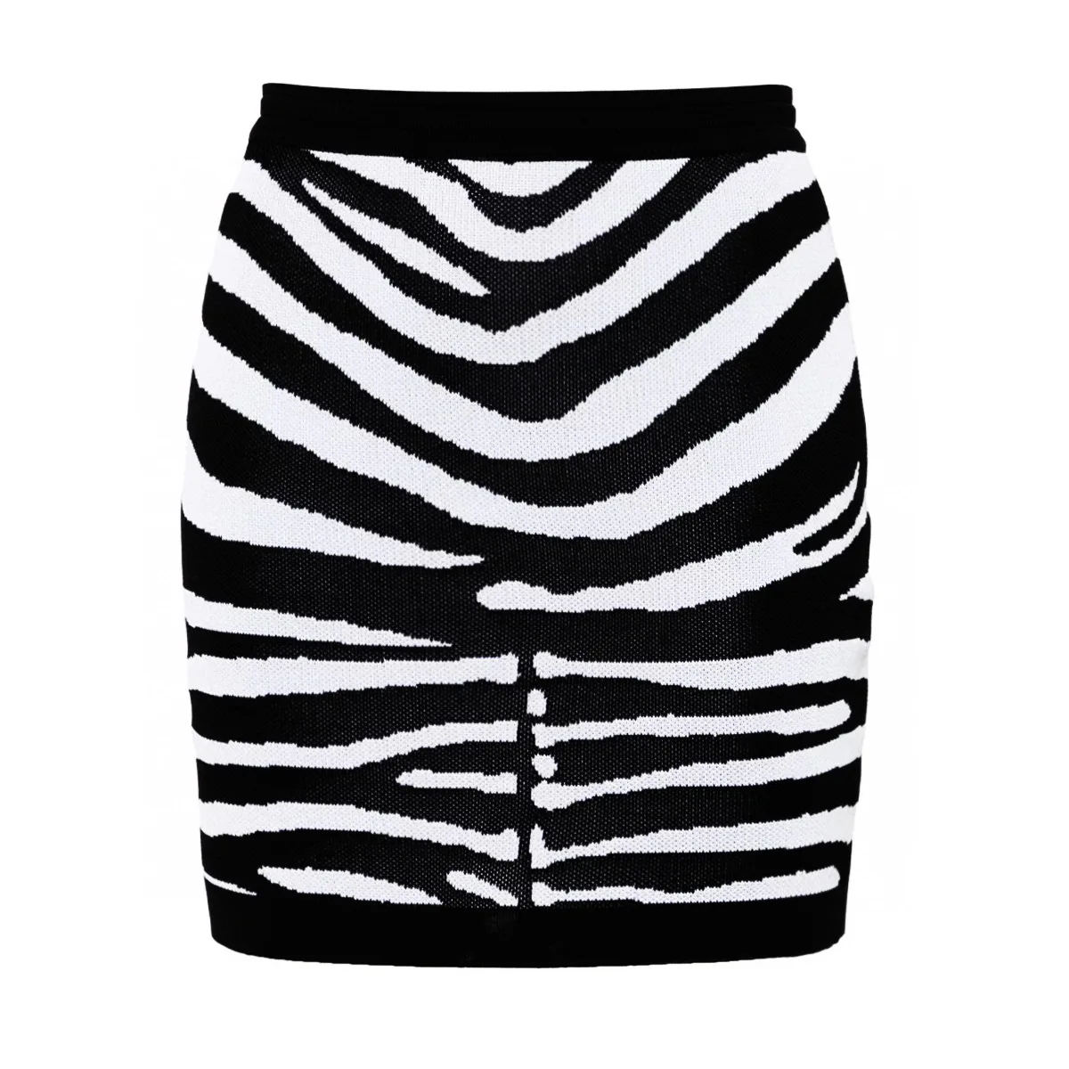 ZJYT Elegant Women's Single Breasted Striped Sweater and Skirt 2 Piece Matching Set Knitted Suit Autumn Winter Party Outfit