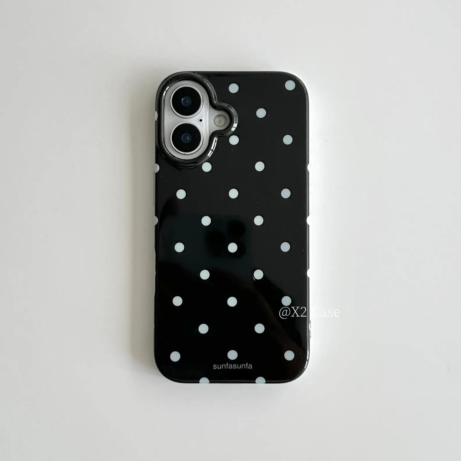 Minimalist Black and White Feather Texture Phone Case