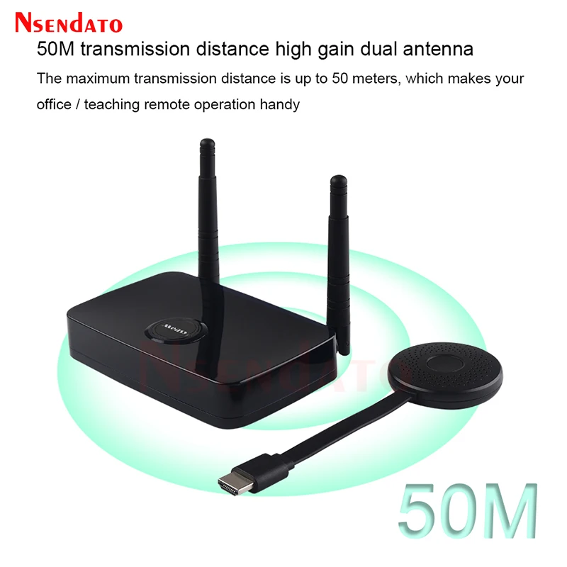 Trasmettitore E Ricevitore Video Wireless Compatibile Hdmi 4K 50M 5G Proiettore Wireless Home Plug Play Per Streaming Tv Stick Pc