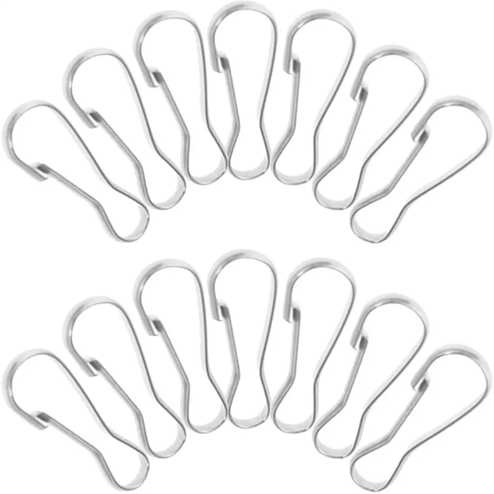 100 Pcs Hook Stainless Steel Spring Buckle Key Lanyard Buckles Jewelry Hanging Hooks Miss