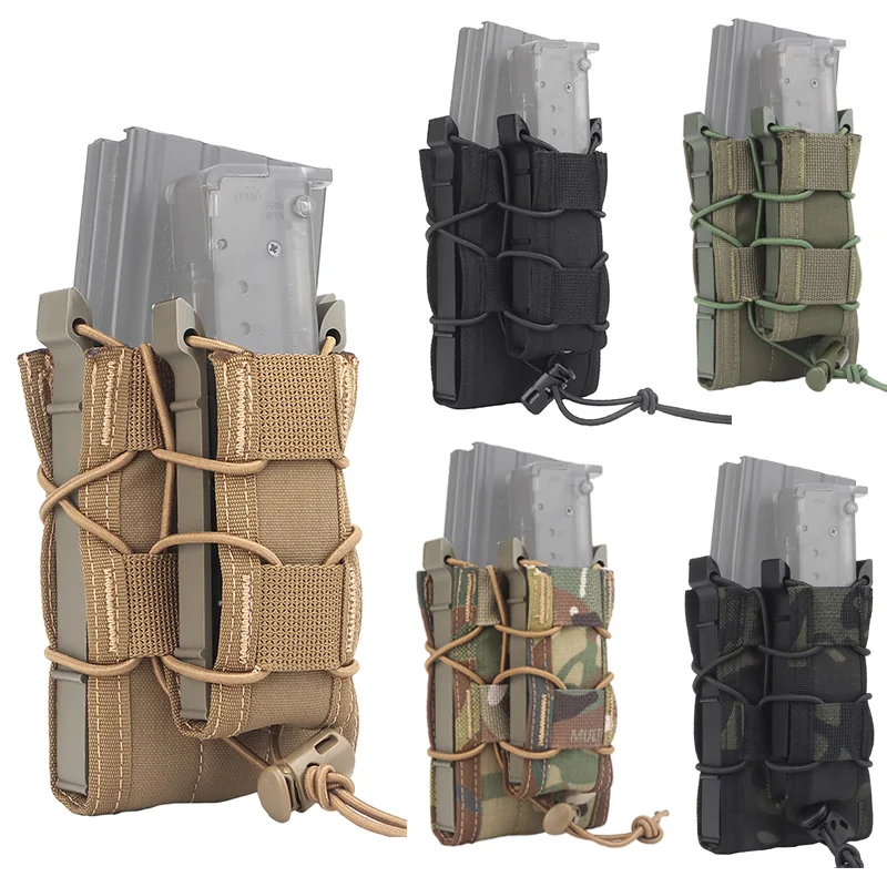Sacoche De Magazine Tactique Quadruple Chest Rig – 7,62/5,56/5,45 – Nylon Multicolore