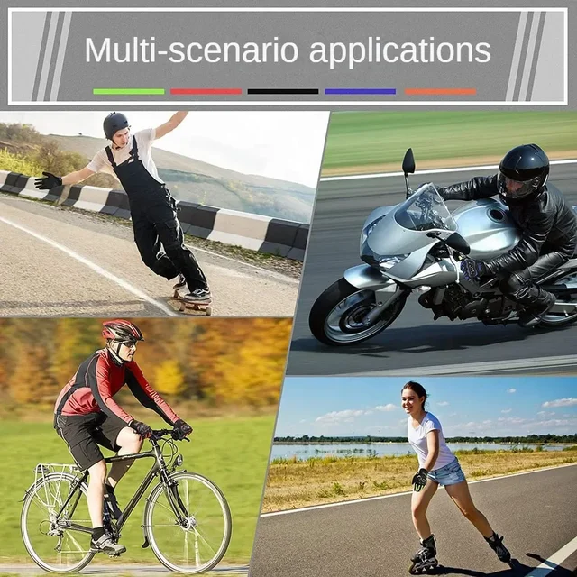 Gants de moto respirants pour moto, gants d'équitation d'été, gants de vélo à écran tactile, gants de moto durs, gants de vélo D343 6
