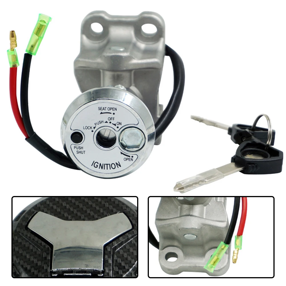 

Whole Vehicle Tap Lock Switch Fuel Tank Cap Lock With Two Keys Main Switch Set Ignition Lock Security Key For NMAX 155