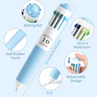 3/6 Pack Multicolor Pens 28/60 Colors 10-in-1 Colored Ballpoint Pen 0.8mm Fine Point Smooth Writing Retractable Ballpoint Pens 2