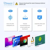 USB C to Dual HDMI-compatible Splitter Hub USB 3.0 to Dual Monitor DisplayLink Adapter 4K60Hz For Mac M1 M2 M3 Driver Required - Image 5