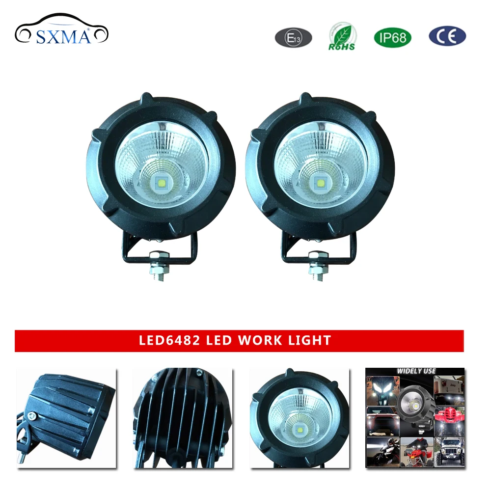 SXMA LED6482 LED 서치라이트 LED 작업등 보호 비상 조명 자동차 트럭 4x4 SUV ATV 알루미늄 합금 1개