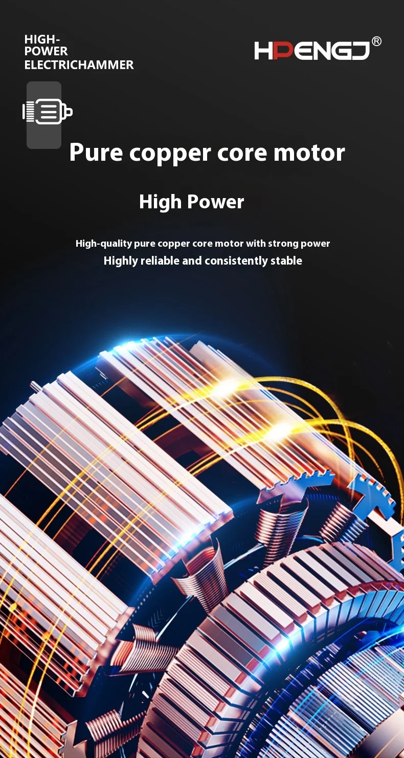 3-in-1 Multifunctional electric hammer and pickaxe Industrial grade high power