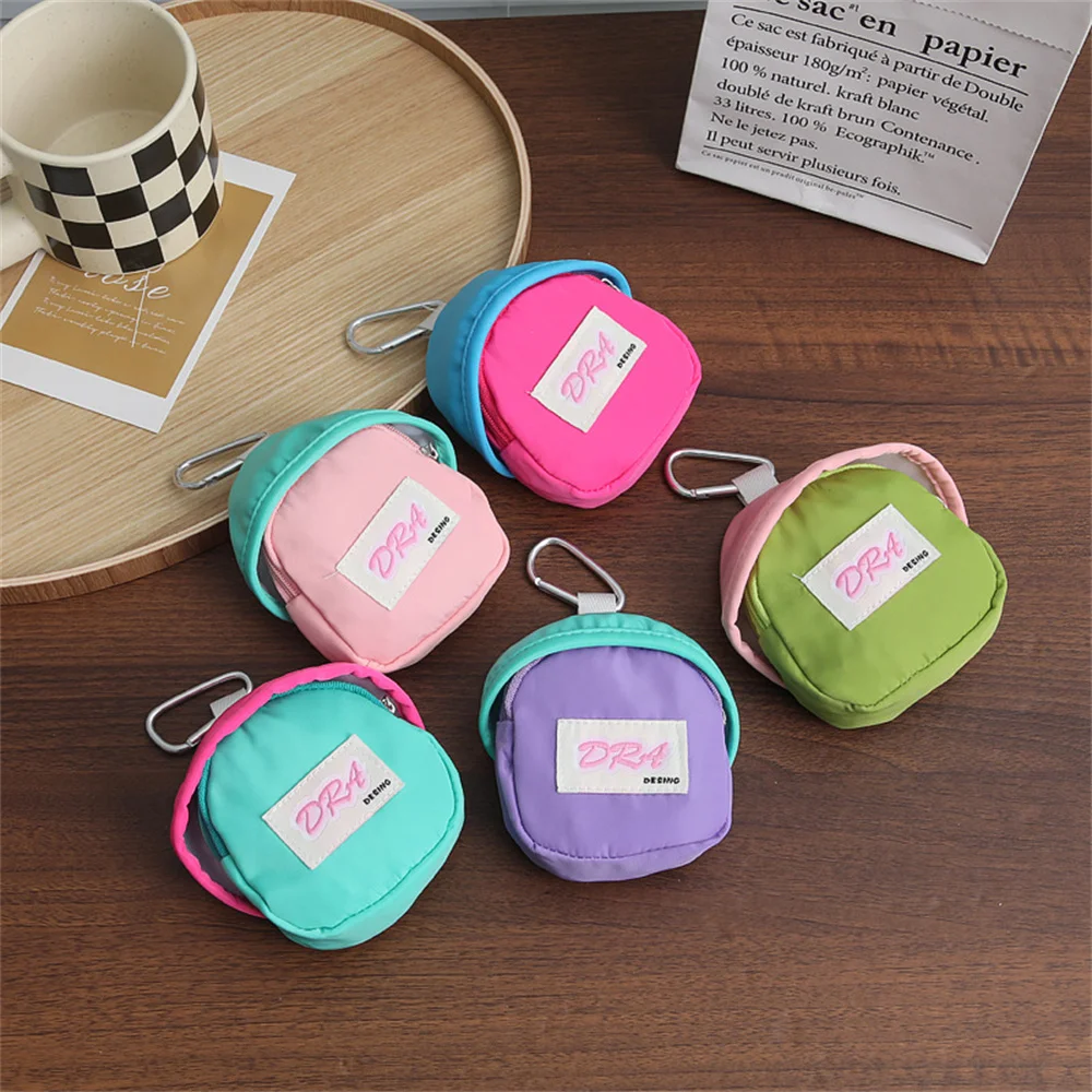 Children's Macaron Cute Wallet Zipper Coin Purse Kawaii Mini Purse Kid Coin Pouch Earphone Car Keys Storage Bag Book Bag Pendant