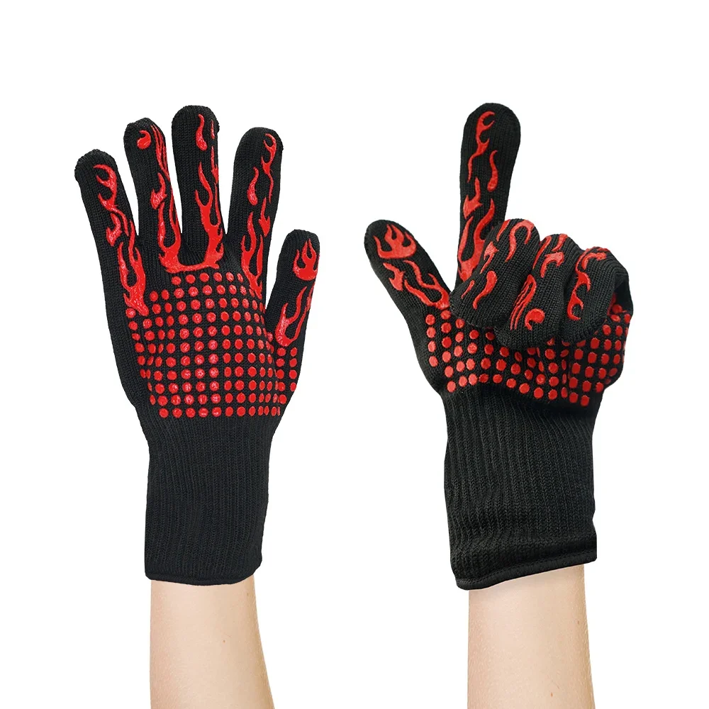 Premium Heat-Resistant BBQ and Oven Gloves for Safe Grilling and Baking
