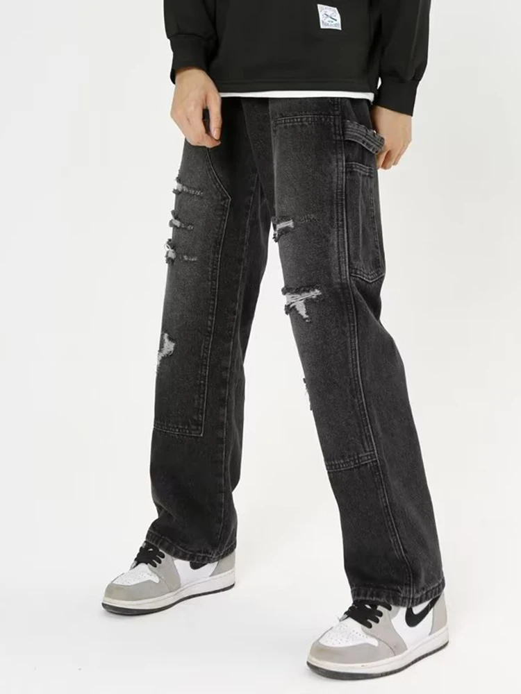 Рисунок 6 - Джинсы мужские рваные однотонные в стиле ретро