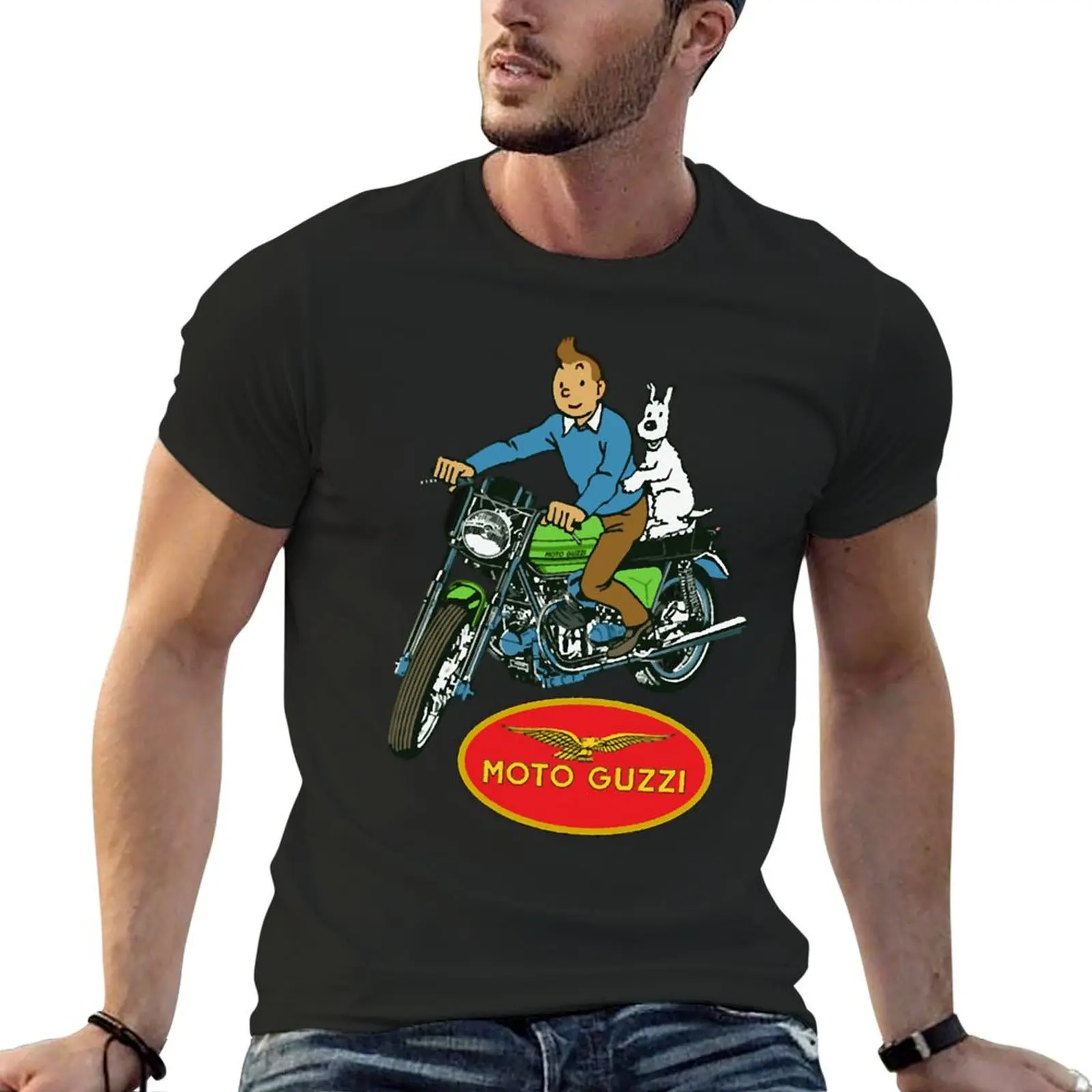 Moto Guzzi Classic Essential In Vendita Harajuku T-Shirt Motion Tees Vendita Calda Humor Home Eur Size