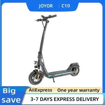 JOYOR C10 Scooter elettrico 500W 48V 10.4Ah E-Scooter Velocità 45 km/h Portata 30-50 km Pneumatici da 10 '' Scooter elettrici pieghevoli Carico da 120 kg