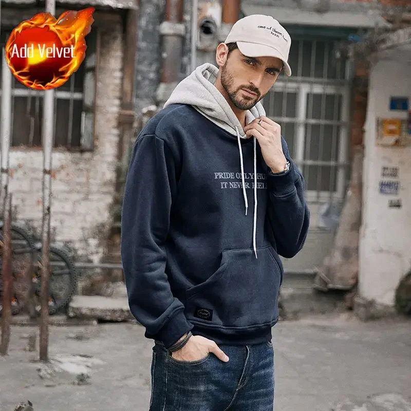 thumbnail image 1 of Sudadera con capucha para hombre, nueva sudadera con capucha con estampado de moda Harajuku para hombre, oferta de bienvenida, ropa holgada de diseñador de otoño, ofertas Overfit, 1 of 5