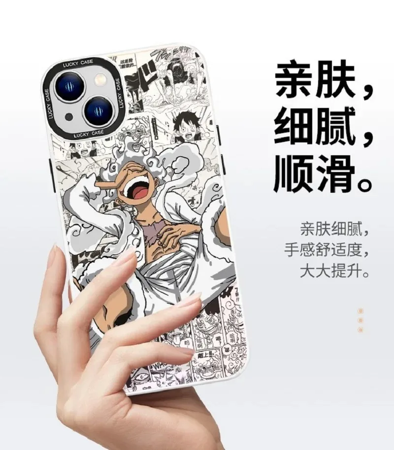 携帯電話本体 Luffy アニメワンピースルフィニカギア 5 電話ケース iphone 15 14 13