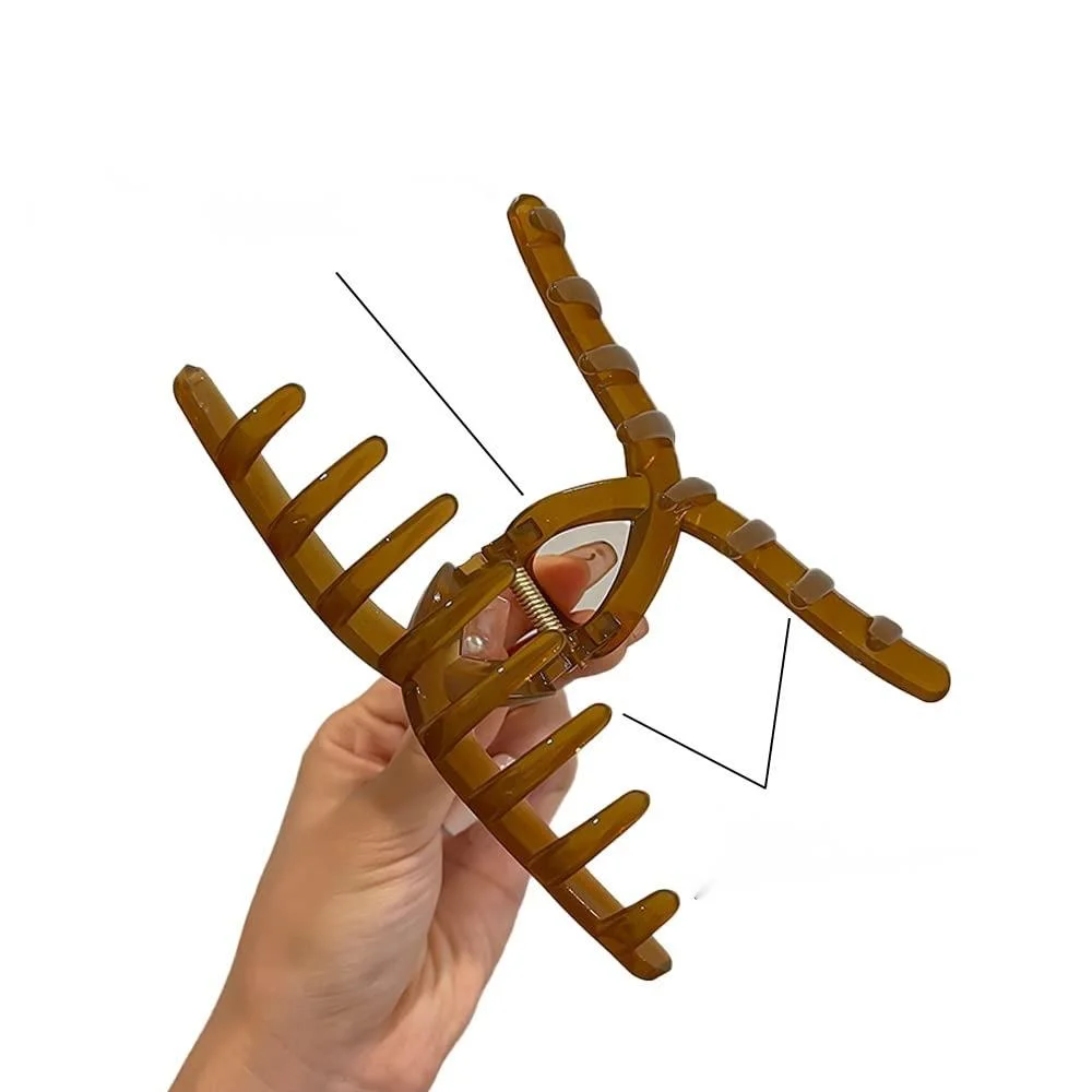 Große Hai-Haarnadel, weiblicher Rückenlöffel, gelocktes Haar, High-End-Grab-DIY-Unterclip, Accessoire, Haarspange_voghion.com