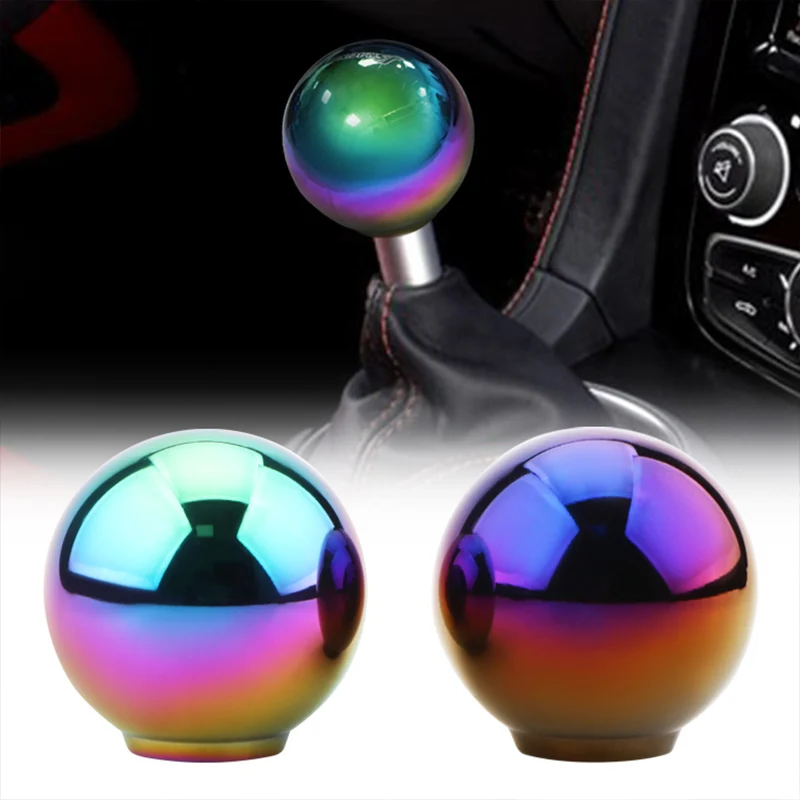 Car Accessories Manual Car Gear Shift Knob Ball Aluminum Alloy Titanium