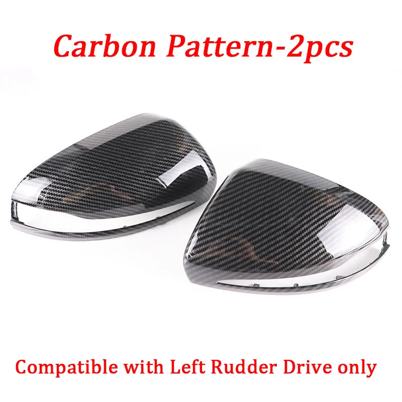 thumbnail image 1 of Tapas de repuesto para espejo retrovisor lateral de color negro carbono para Mercedes Benz C GLC SE Class W205 X253 W222 W213 W238 LHD, 1 of 5