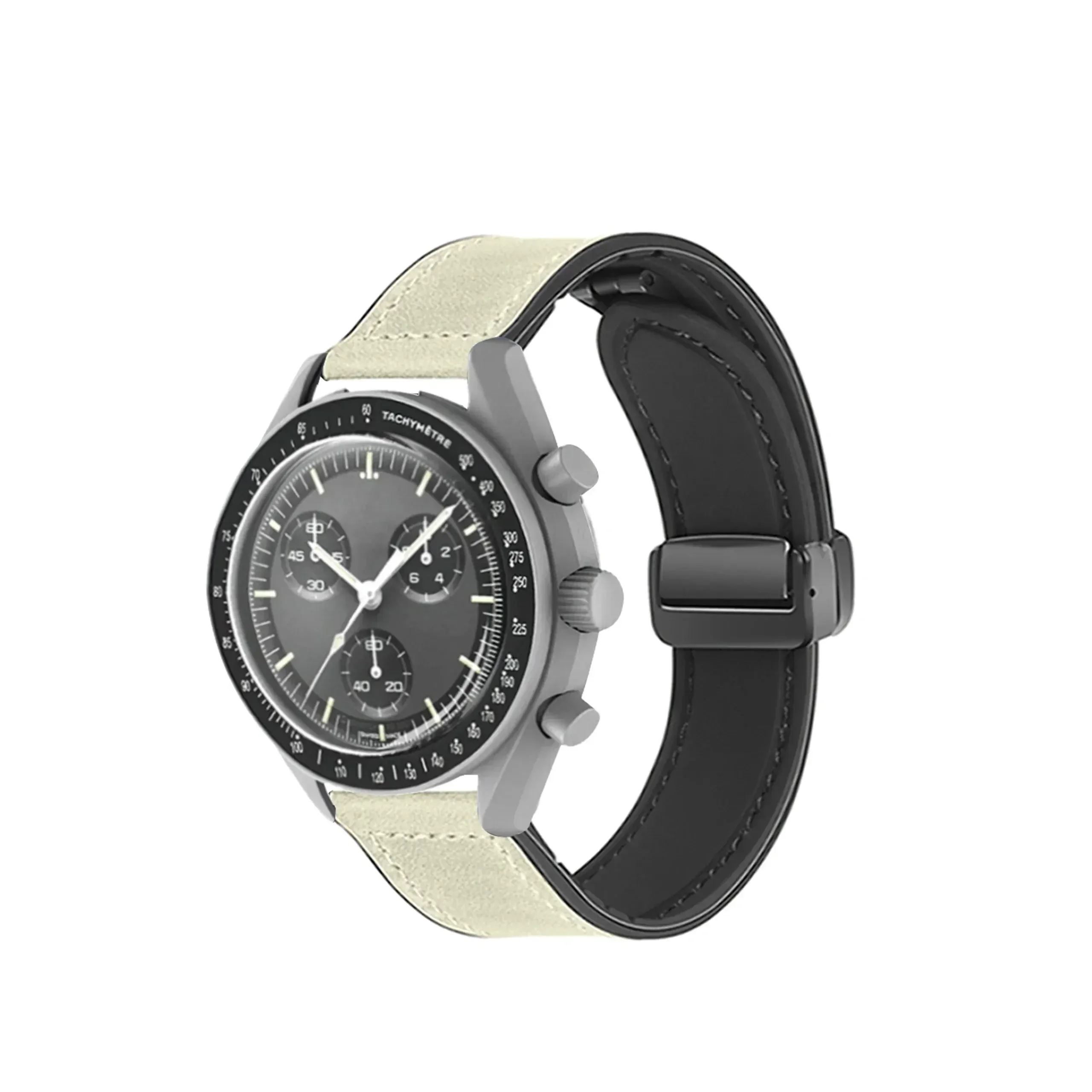 Silicone Leather Watch Strap | 20mm Quick Release | Universal Fit