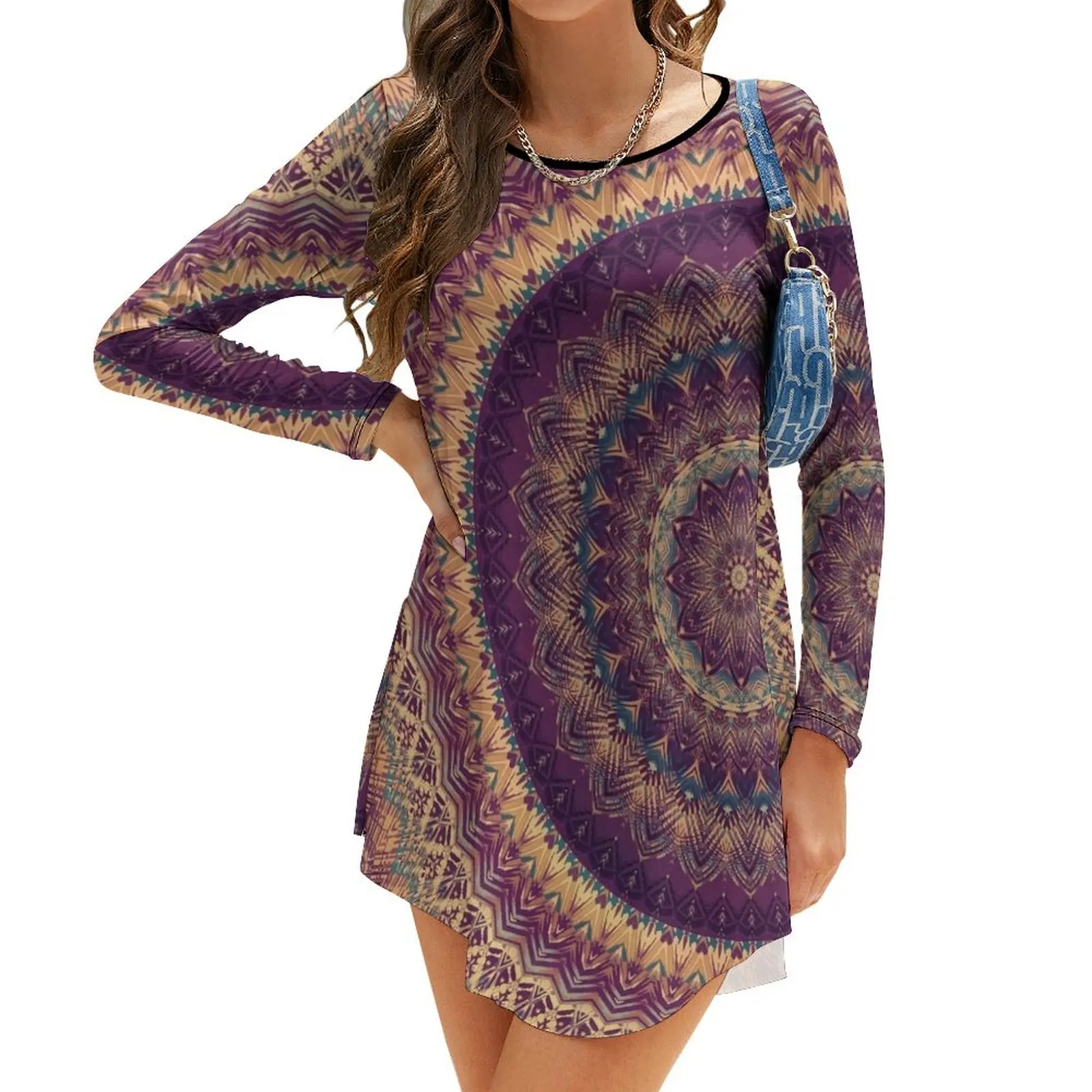 

Mandala 108 Long-Sleeve Dress fairy dress Dress woman