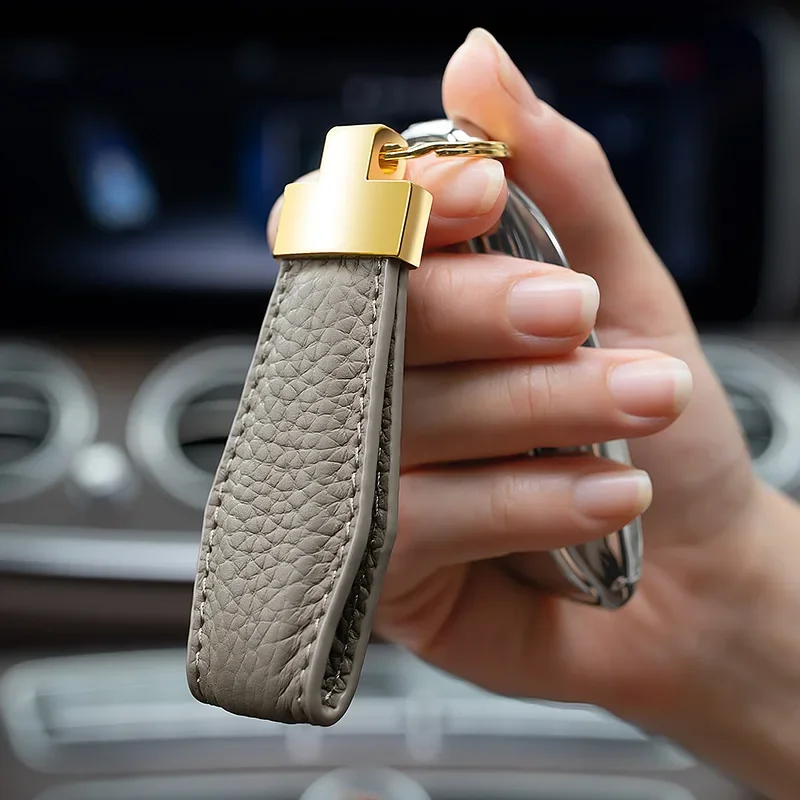 Luxury Key Chain Lady Men Keychain Exquisite Leather Car Key Ring Holder Gift for Girl Besties Male Accessories Dropshipping - Image 3