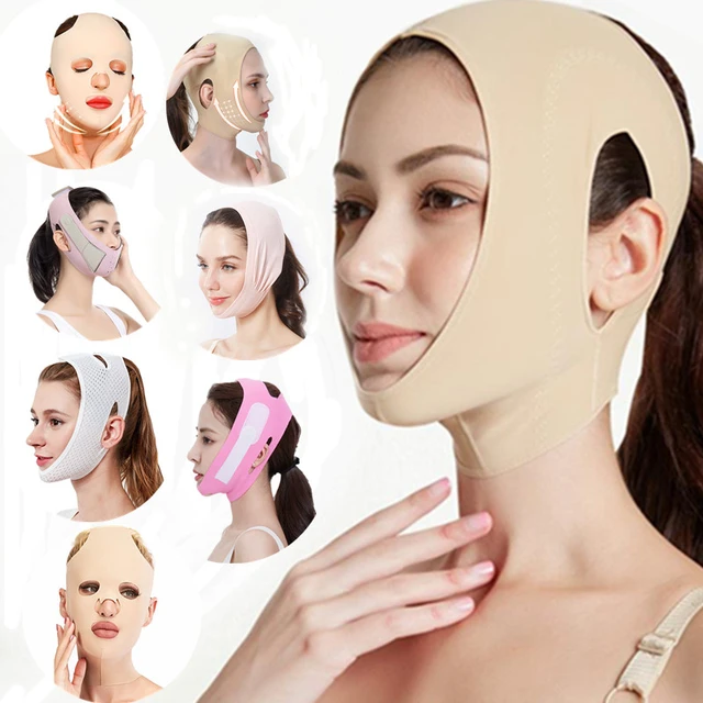 V Face Shaper Facial Slimming Bandage Women Elastic Chin Cheek Lift Up Belt  Mask Reduce Double Chin Facial Beauty Thining Tools