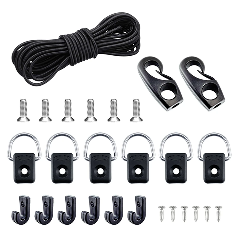 

Подставка для байдарки, искусственные наконечники шнура, Крючки для рыбалки, D-образные крючки для байдарки, лодки, каноэ, Аксессуары для рыбалки