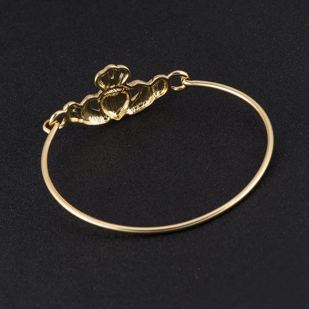 The Claddagh Irish Bracelet Bangle for Women Girls 5