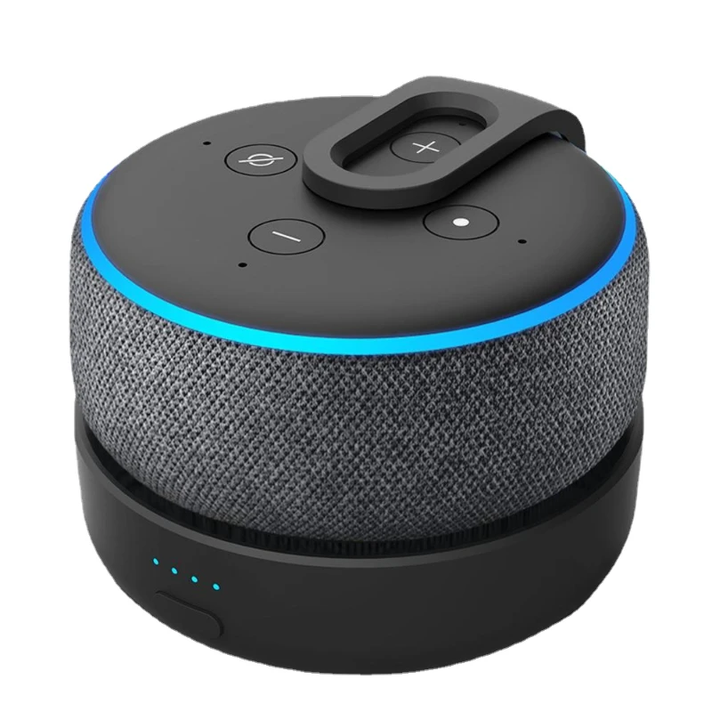 Docking Station Per Altoparlanti Alexa Di Terza Generazione 16Hrs Che Riproduce Batteria Ricaricabile Per Echo Dot 3