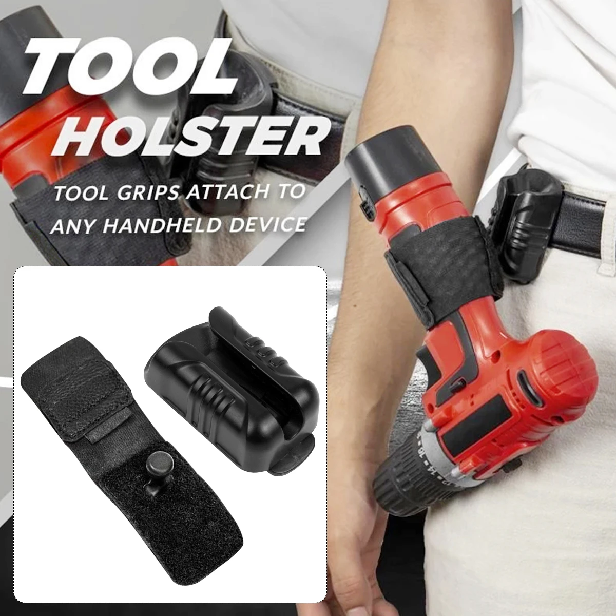 

Tool Holster Heavy Duty Hammer Holster Durable Quick Draw Drill Holster Practical Convenient Tool Holder Belt for Drill