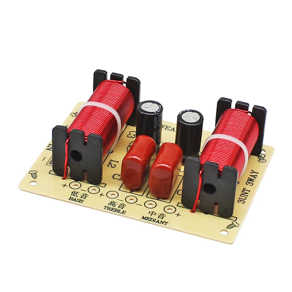 

3 Way Speaker Audio Crossover Circuit Speaker Treble Midrange Bass Filter Refit Module Frequency Divider Accessory