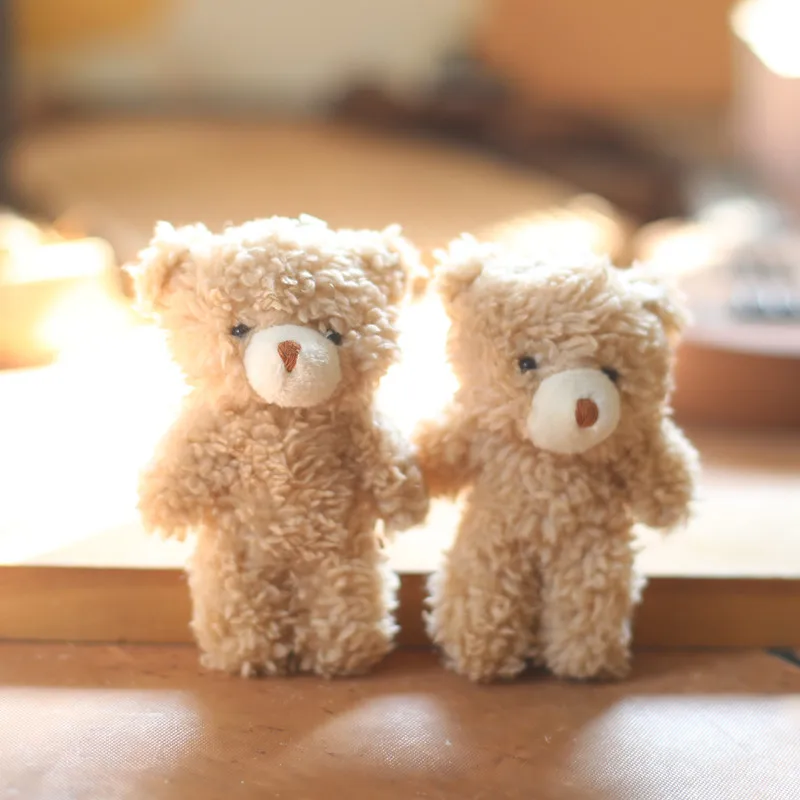 

new Internet celebrity mini bear bag pendant cute soft plush keychain doll tide decoration doll wedding sweet gift doll