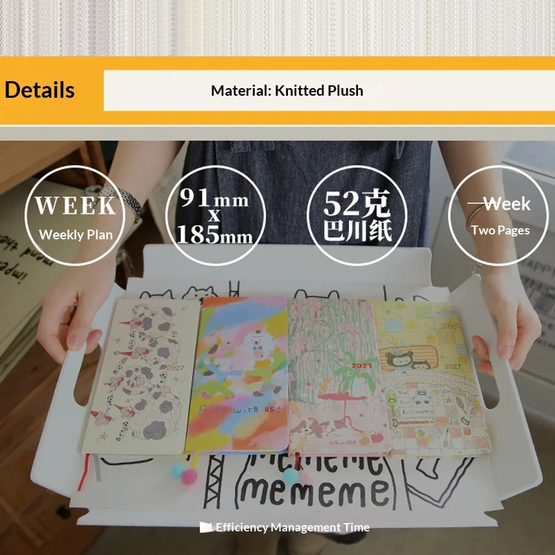 Enhanced Daily Time Weekly Planner & Organizer for Self-Discipline and Productivity