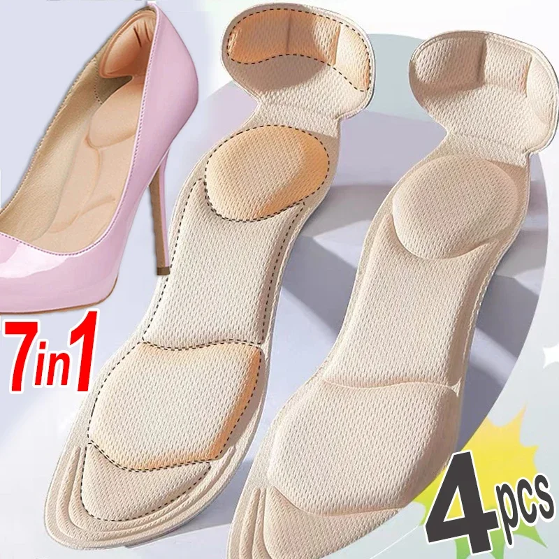 High Heel Memory Foam Insole Pad Inserts 2/4pcs Heel Post Back Breathable Anti-slip for Women Shoe shoe insoles orthopedic insoles shoe heel pads Shoe Arch Support Insoles