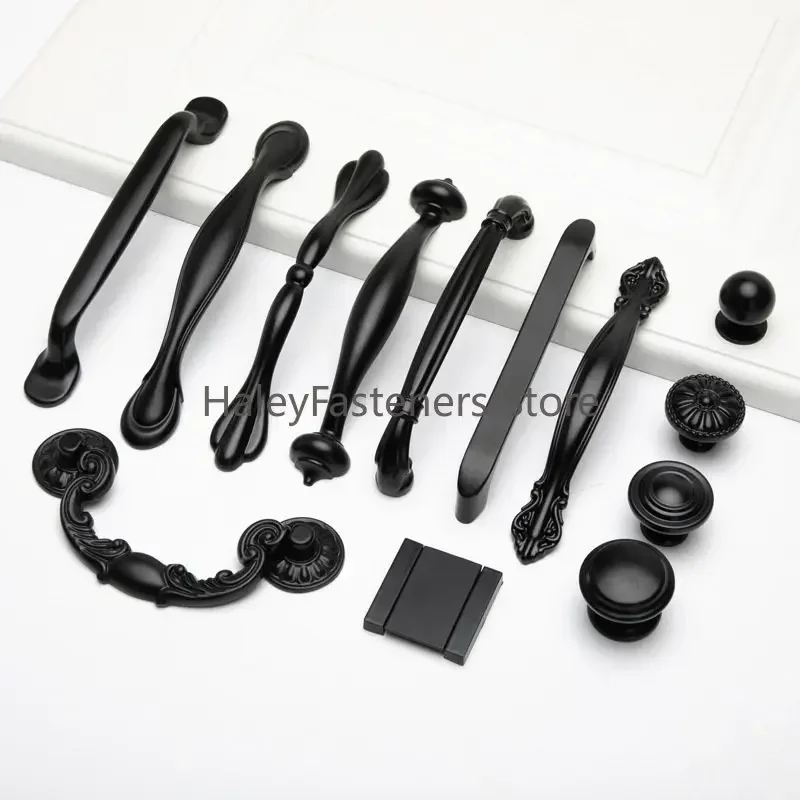 Furniture Handles Aluminum Flower Knobs Handles for Drawers American Style 2