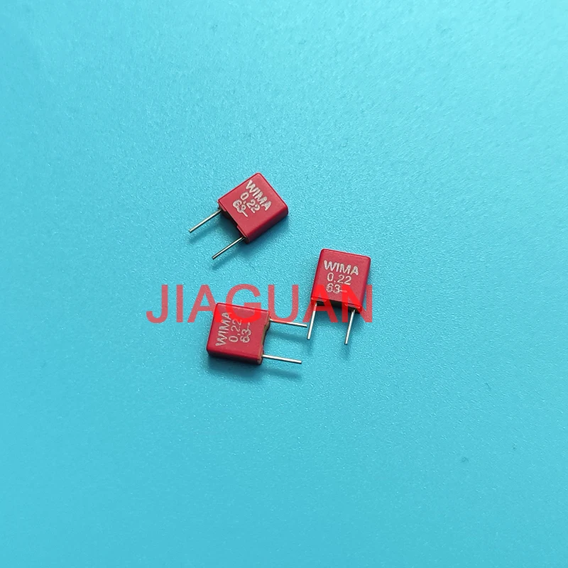 

20 шт. оригинальная новая красная WIMA MKS2 220NF 63V P5 mm mks-2 0,22 мкФ 224/63V Audio 224 PCM5 220nF/63V 0.22U/63V