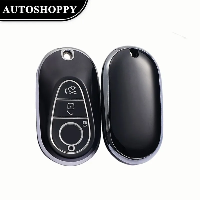 

Fashion Car Remote Key Case Cover Shell For Mercedes Benz C E Class W223 W206 C260 C300 S450 S500 S400 Protector Accessories