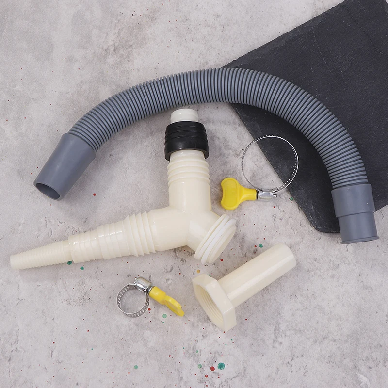Drainage Tee Adapter Drainage Pipe Fitting For Washing Machine Dryer Drain Extended Hose washing machine drain pipe kit