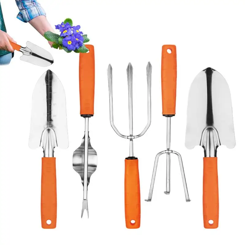 Floral Garden Tool Set Stainless Steel Hand Floral Garden Tool Portable Hand Kits for Loosening Soil
