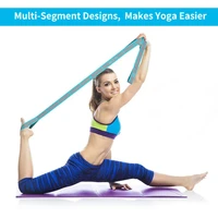 Elastic Yoga Stretching Strap with Loops, Stretch Strap for Ballet, Leg, Body, Stretch Band for Yoga, Dance, Pilates, Gymnastics - Image 4