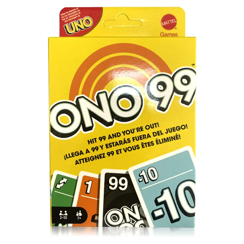 

Игра карточная ONO 99 для детей и семьи, от 2 до 6 игроков, с добавлением чисел, для возраста 7 лет и старше