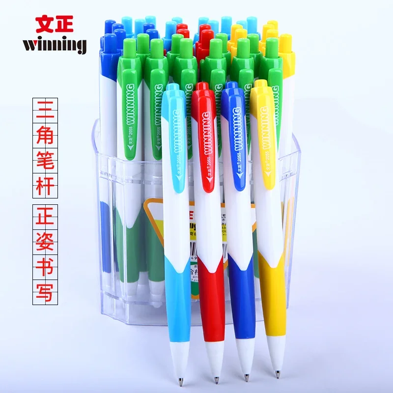 Triangle Rod Writing Posture Correction Click Ball Pen Winning