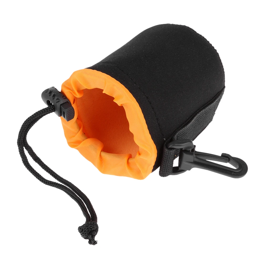 Waterproof Soft Neoprene Camera Lens Pouch Bag Drawstring Protector Case