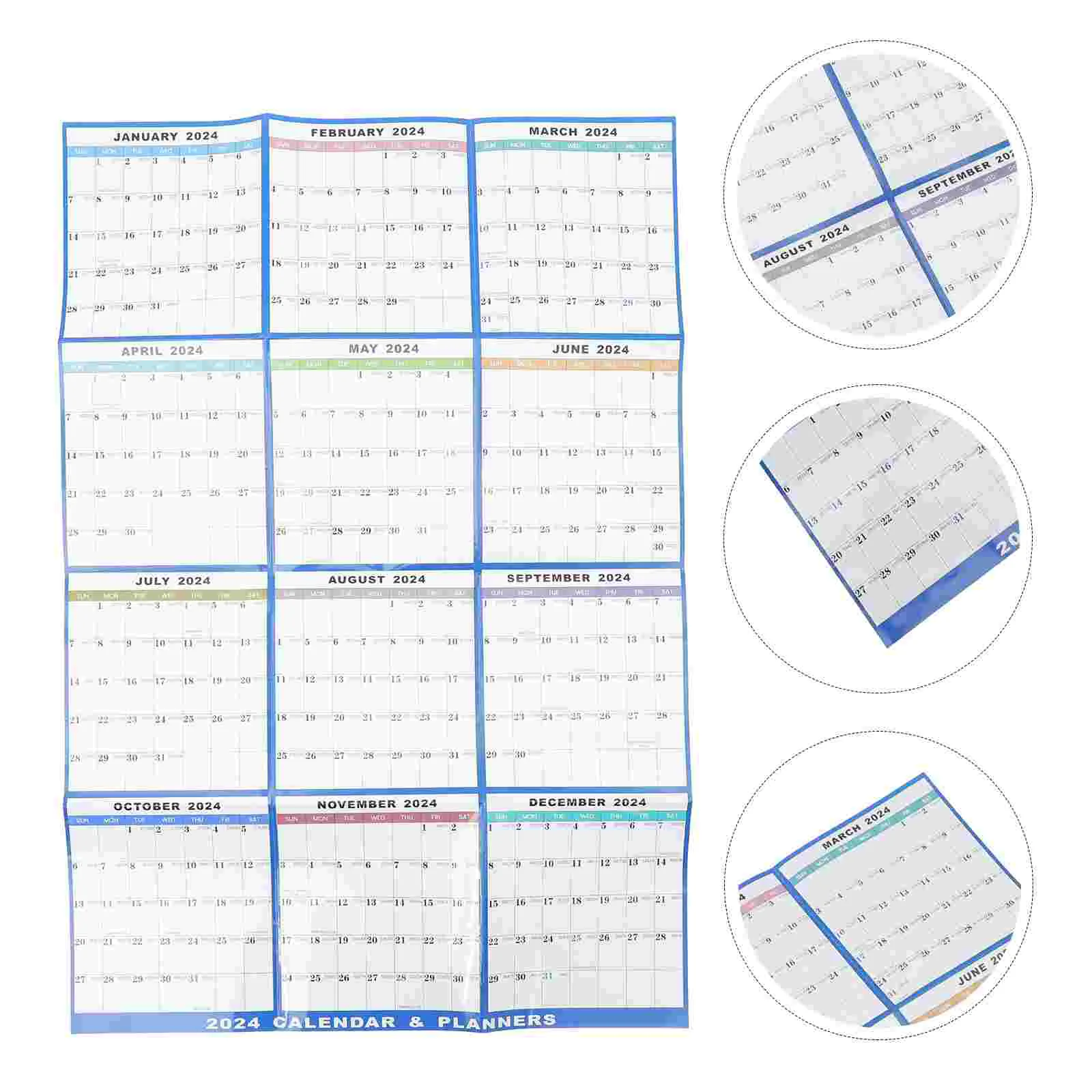 Calendar Hanging Wall Calendars Home Accessory Dry Erase Monthly Planning Large English Clear Printed