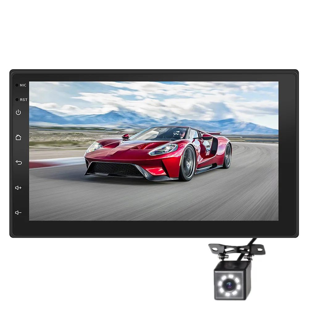 

2 din Android10 1G+16G/2G+16G/2G+32G 7 inch 2.5D Touch Screen GPS BT WIFI Mirror Link Car Player Android GPS With Camera