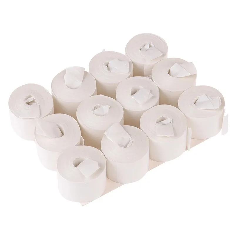 12 개/갑 입 코일 종이 (흰색) 19 미터 최고 품질의 구토 종이 매직 트릭 닫기..