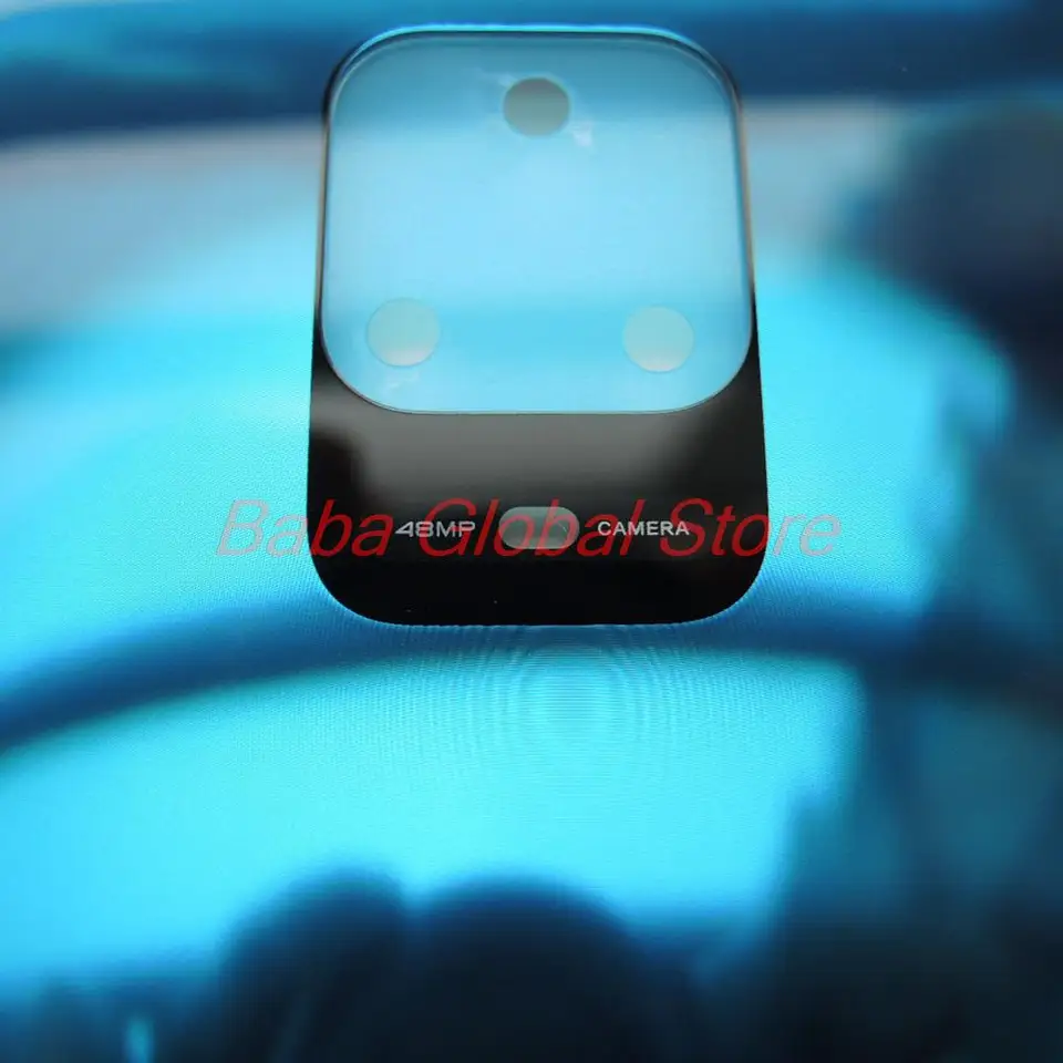 Eonpam Scocca Vetro Posteriore Sostituzione Per Xiaomi Redmi Note 9S Originale Back Cover Coperchio Copribatteria Kit Di Riparazione(Blu - Foto 8