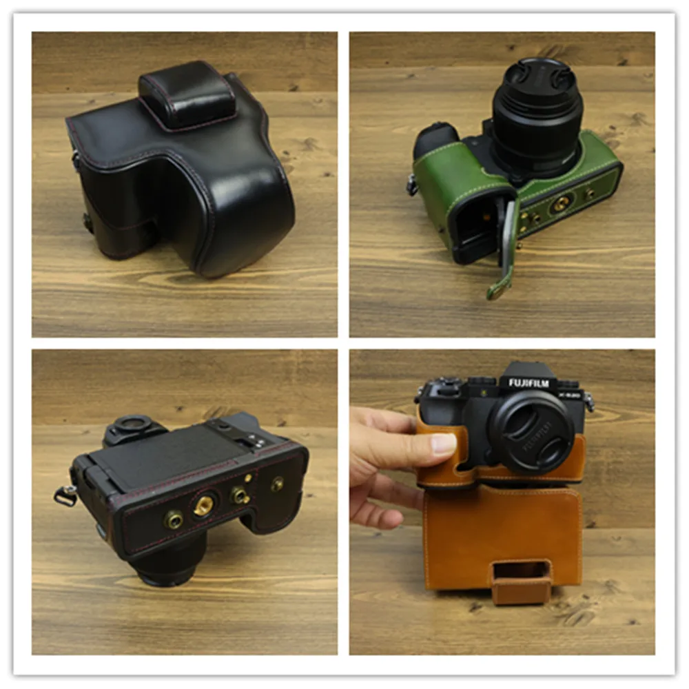 FUJIFILM X-T20 本体 レザーケース付き Fujifilm X T20 Leather Camera Case | kaza-deluxe